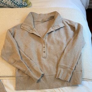 Negative underwear Beige Waffle Knit Pullover